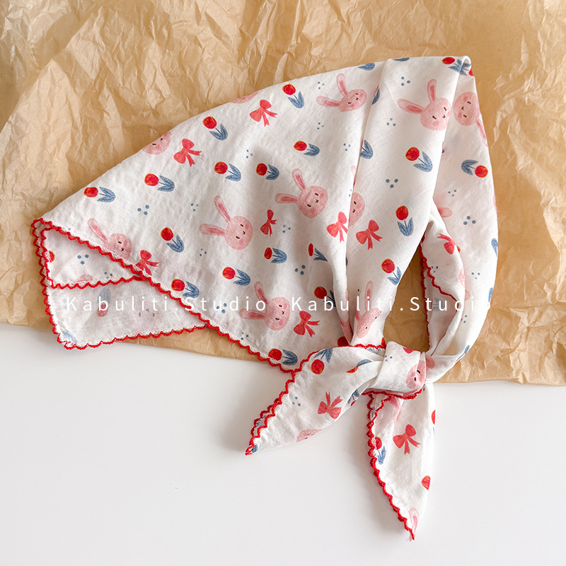 Head Wrap Turban - Foulard Quadrato in Cotone e Lino