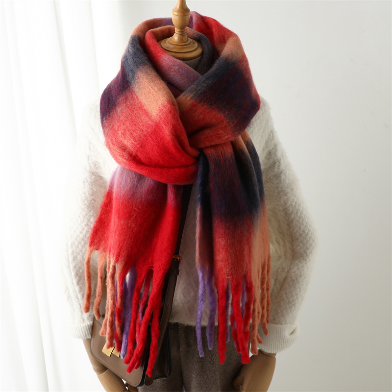Muffler Men Wool - Nuova Sciarpa a Quadri Autunno Inverno