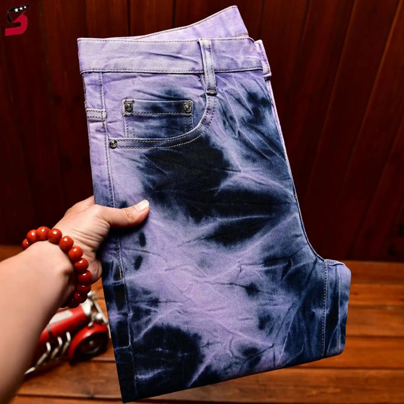 Jeans Retrò Viola Tie-Dye di A - Skinny Tie Men recensione e prezzo