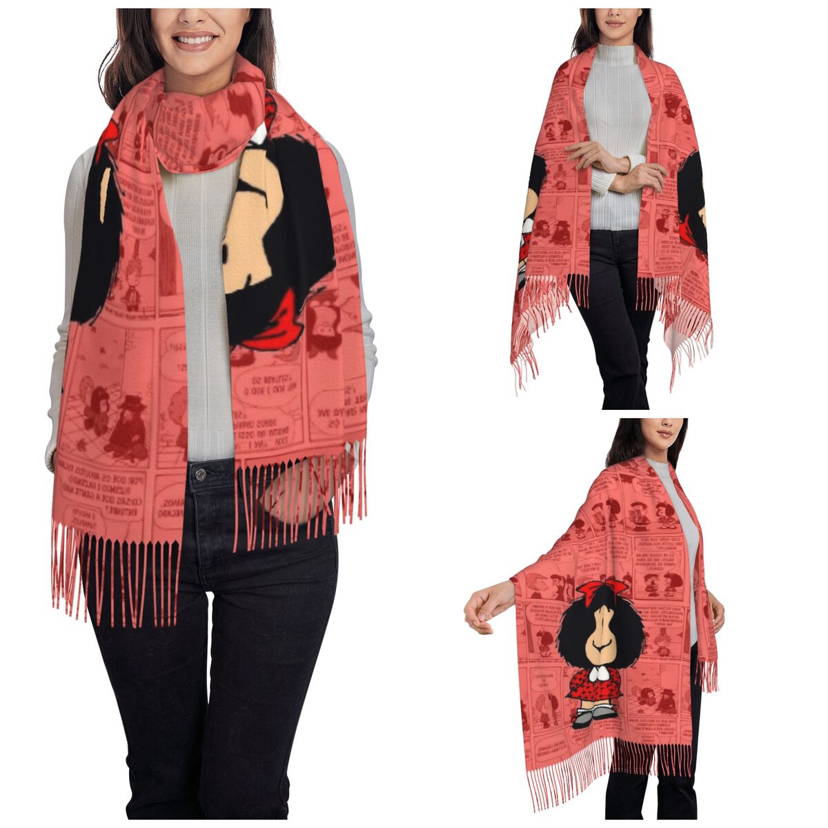 Sciarpa con nappe da donna Maf - Pashmina Wrap Large recensione e prezzo
