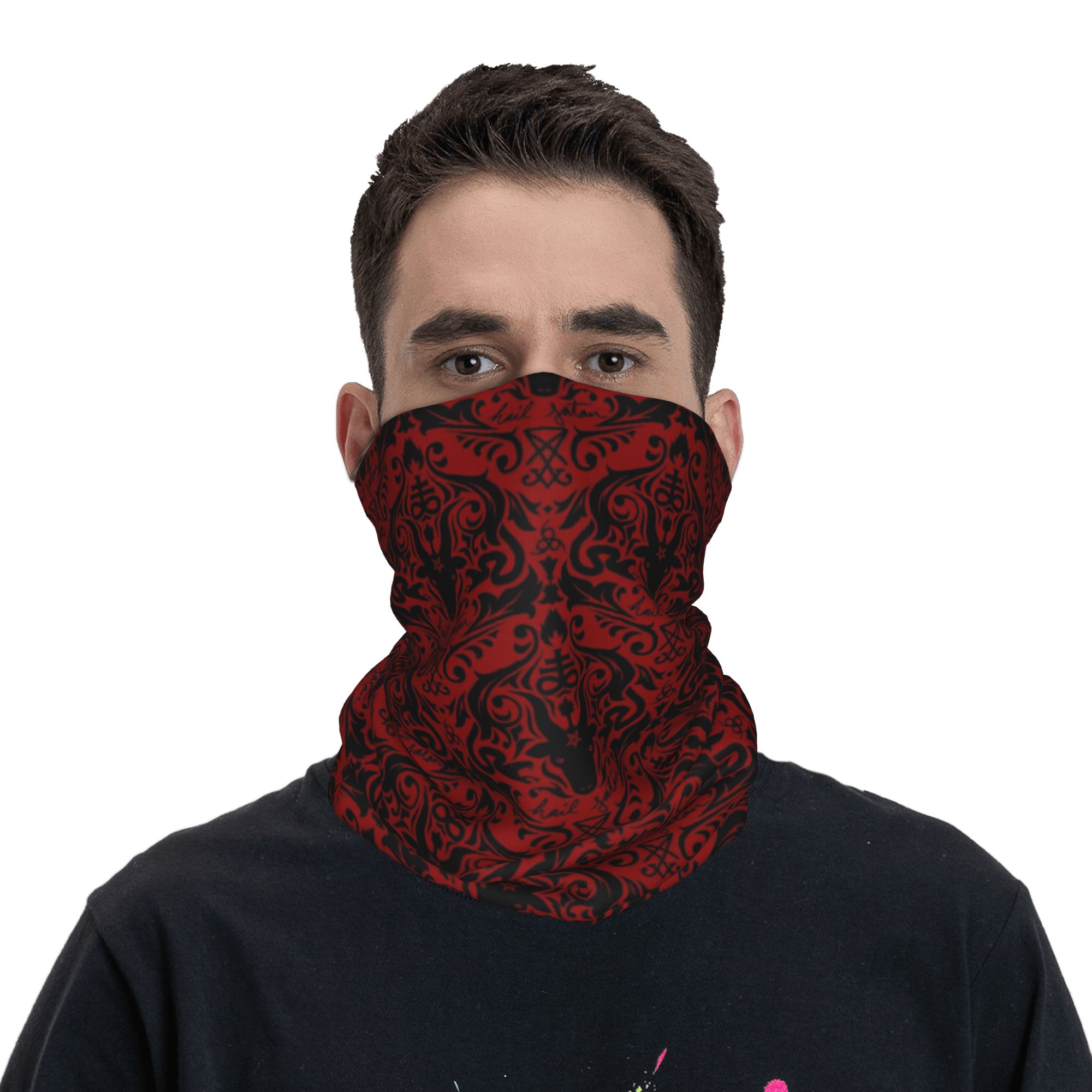 Baphomet Damasco Hail Satan Ne - Neck Warmer Tube recensione e prezzo