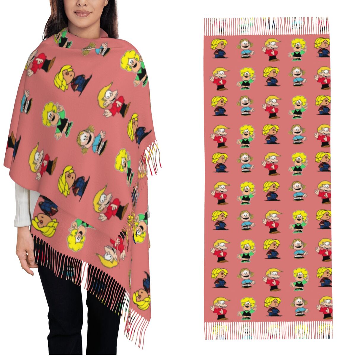 Sciarpa da donna con nappe Maf - Pashmina Wrap Large recensione e prezzo